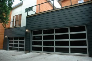 contemporary style glass garage door charlotte nc